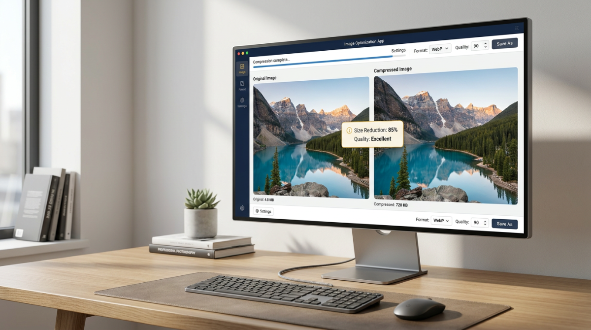 How to compress an image without losing quality