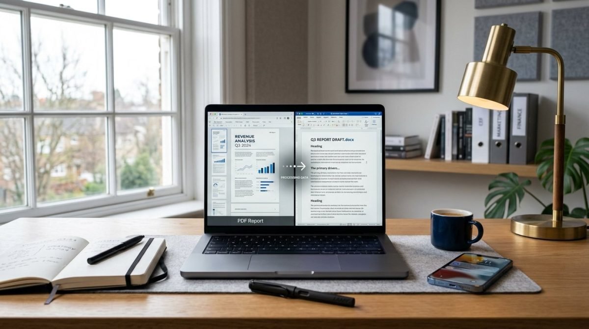 How to convert PDF to Word online - PDF to DOCX conversion process