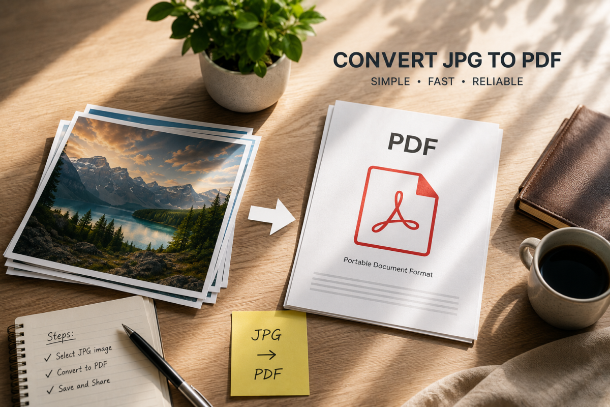 How to convert JPG to PDF on Windows using a JPG to PDF converter